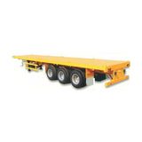 2-axle 3-axle 40 Feet Flatbed Semi Trailers for Container and Bulk Cargo Transportation